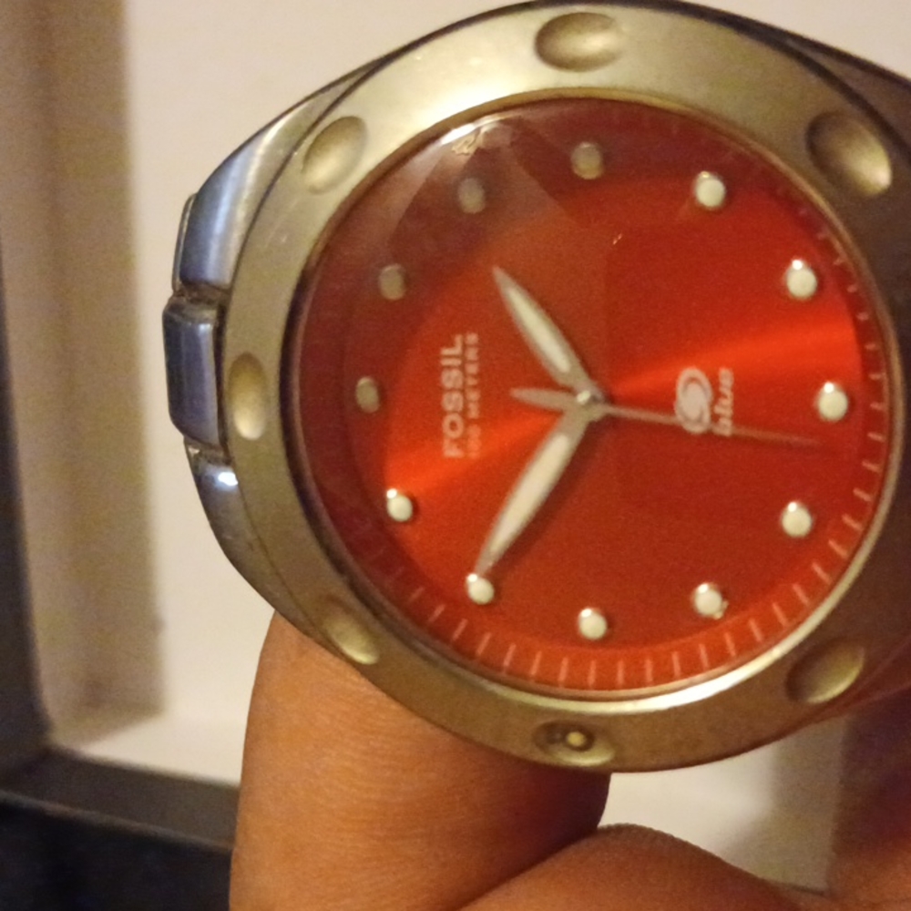 MENS FOSSIL BLUE WATCH